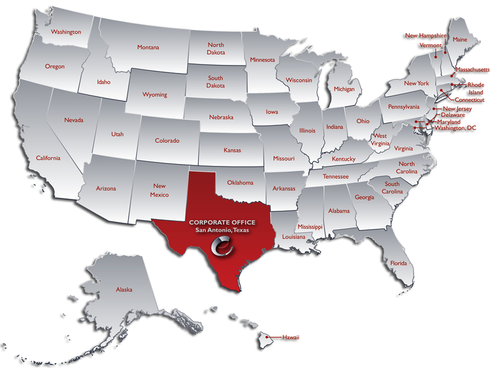 regions of service